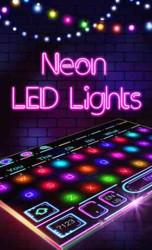 Clavier Néon LED 1