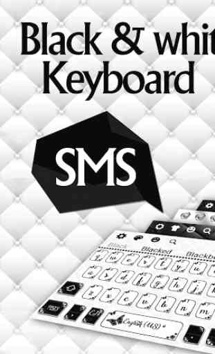 Clavier SMS Black White 1