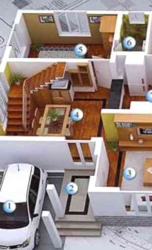 Conceptions de plan de maison 3D 2