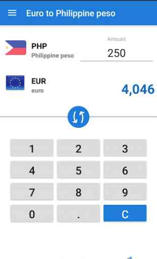 Convertisseur Euro en Peso philippin / EUR en PHP 2