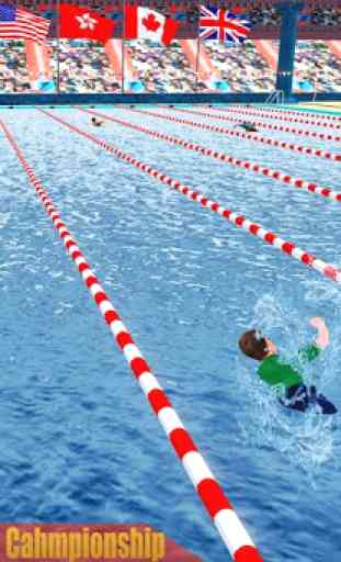 enfants piscine championnat de course de l'eau 1