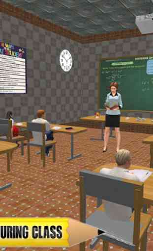 Fille virtuelle simulateur lycée vie fille 1