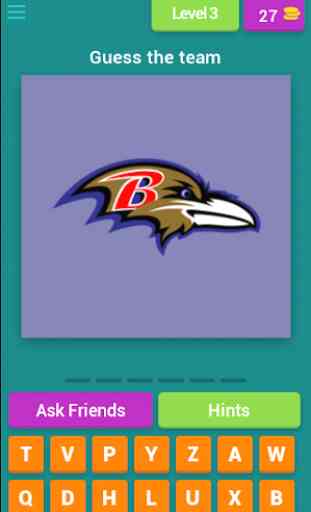 Guess The NFL Team - The NFL Team Quiz Game 4