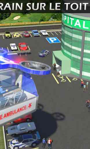 Heli Ambulance Sauvetage Équipe Hélicoptère Sim 3