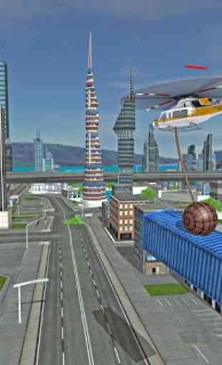 Hélicoptère de sauvetage futuriste simulateur vol 3