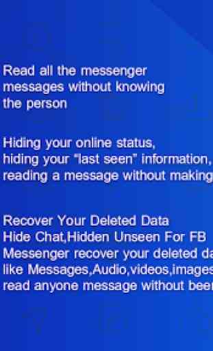 Hidden Chat,Unseen,Hide Unseen Chat For Messenger 2