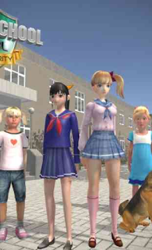 High School Security Anti-bully Girl Simulator 4