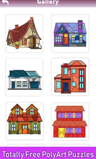 House Poly Art: Color by Number, House Puzzle Game 1
