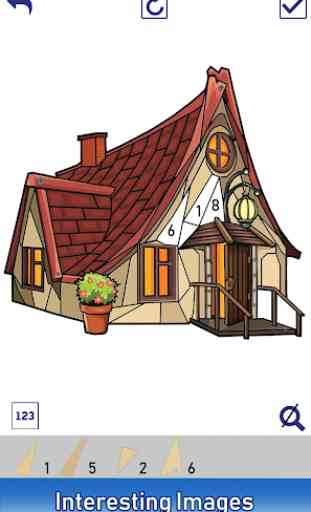 House Poly Art: Color by Number, House Puzzle Game 2