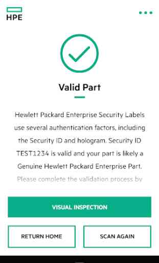 HPE Parts Validation 3