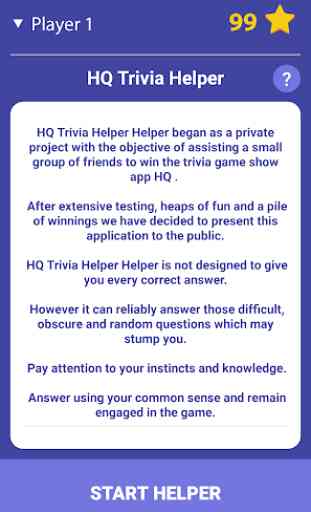 HQ Trivia Helper 1