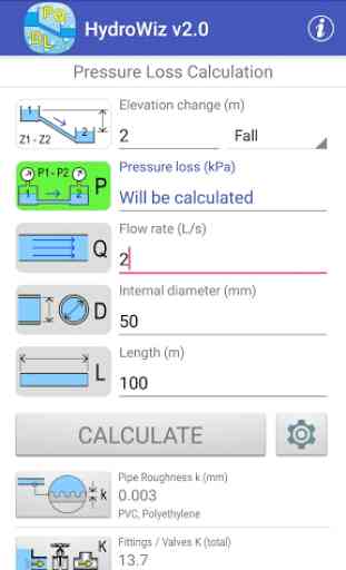 HydroWiz - Pipe Flow Hydraulic Calculations 1