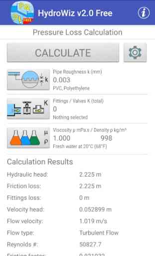 HydroWiz - Pipe Flow Hydraulic Calculations (FREE) 3