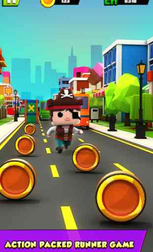 KIDDY RUN - Blocky 3D Running Games & Fun Games 1