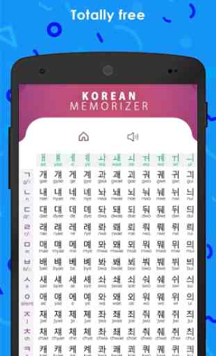 Korean Memorizer - learn to write and read Hangul 3