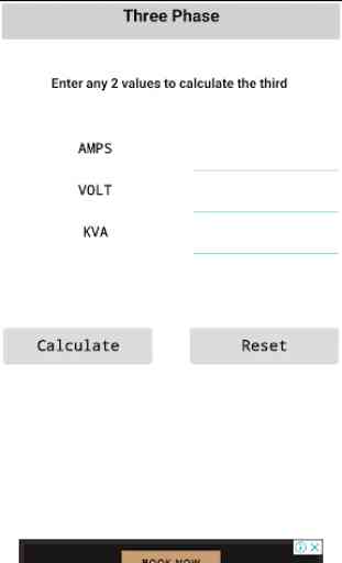 KVA/Hp/Kw  Calculator and Converter 1