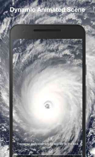 Ouragan Fond d'écran Animé 2