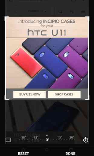 Outil Capture d'écran HTC 3