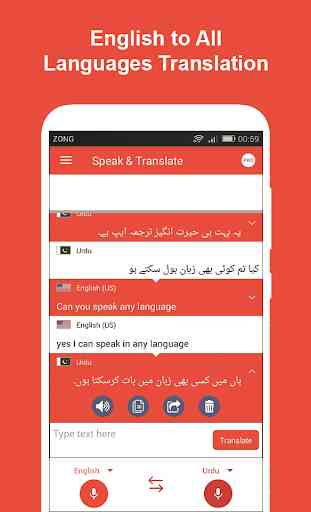 Parler et traduire toutes langues Traducteur Voix 3