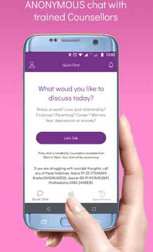 PinkyMind - Online counselling & therapy chat app 2