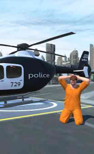 Police Heli Prisoner Transport: Flight Simulator 1