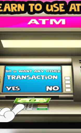 Simulateur de magasinage d'argent ATM Bank: mall 1