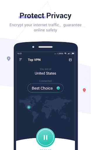 Top VPN - Secure, Private, Free Internet Unlimited 2