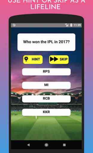 2019 IPL CRICKET QUIZ GAME-TEST YOUR IPL KNOWLEDGE 4