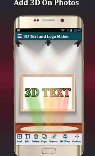 3D Texte Photo Éditeur Lite-3D Logo  & 3D prénom 4