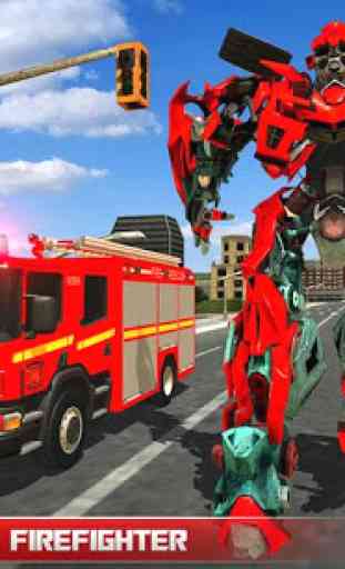 911 camion de pompier réel jeu de transformation 1