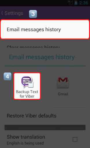Backup Text for Viber 3