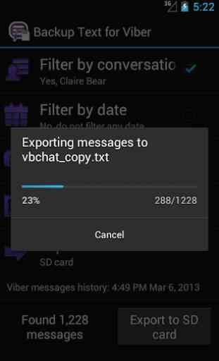 Backup Text for Viber 4