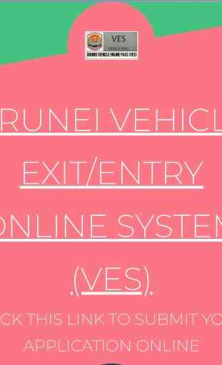 BRUNEI VEHICLE EXIT/ENTRY ONLINE SYSTEM (VES) APPS 4