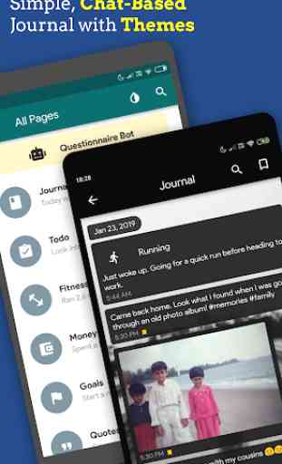 Chat Journal - Timeline Diary with Pin/Fingerprint 1