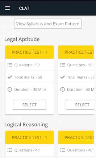 CLAT- Law Exams Mock Tests 2