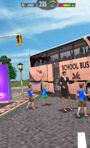 conduite d'autobus scolaire réelle - conducteur 2