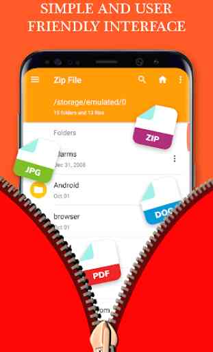 Easy Zip Unzip Tar Rar Unrar - File Manager 1