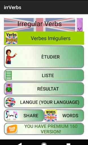 English Irregular Verbs: Verbes Irréguliers 1