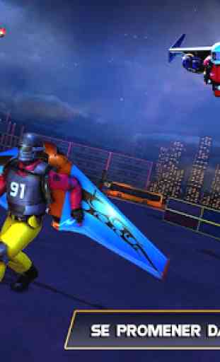 Flying Jetpack Hero Crime Simulateur de chasse 3D 3