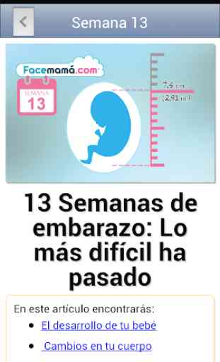 Gestograma y Calculadora de embarazo Facemamá 4