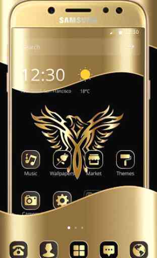 Gold Luxury Eagle Theme 1