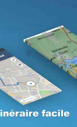 GPS Voyage Emplacement - La navigation Et rue Vue 4
