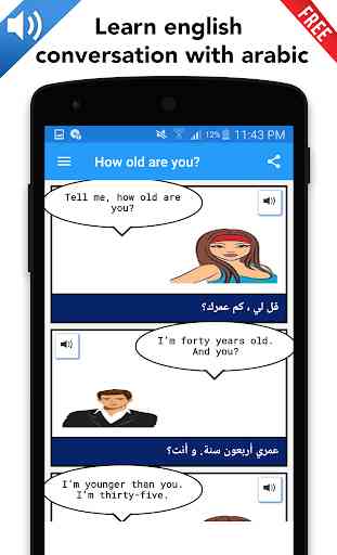 Learn english conversation with arabic 1