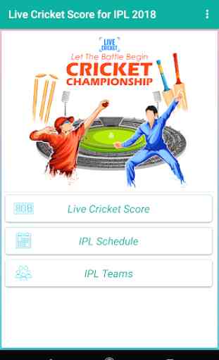 Live Cricket Score for IPL 2019 1