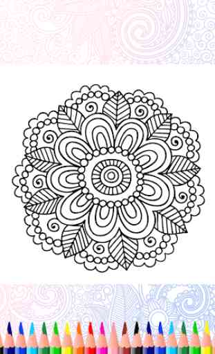 Mandala coloring pages - mandala art easy 3