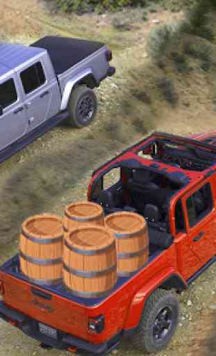 Offroad Pickup Truck Cargo Duty:Uphill Driving Sim 2
