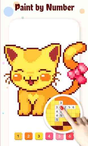Pixel Art Paint by Number Coloring Book 1