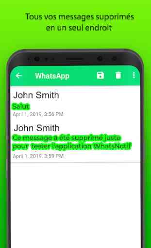 Récupérer les Messages Supprimés Pour Whatsapp 3