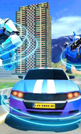 Rhino Robot Car Transformation: Robot bataille 1