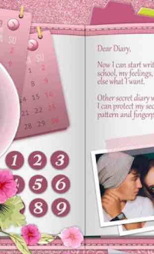 Rose Gold Secret Diary With Lock 2